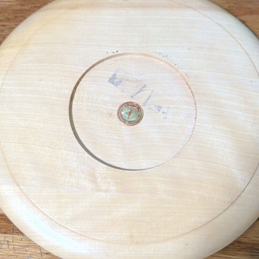 Round Wood Plaque Sign Country Floral Quote Enesco - Picture 2 of 2